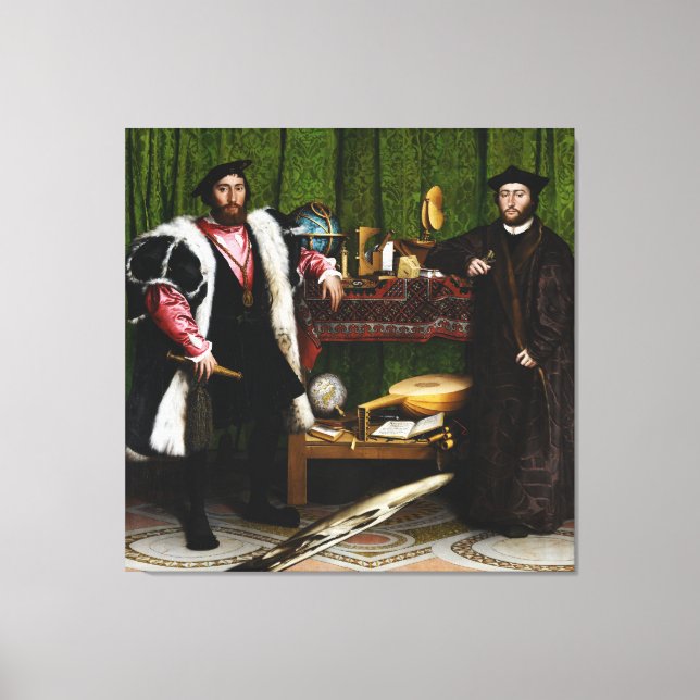 Toile Les Ambassadeurs de Hans Holbein le Jeune (Recto)