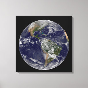 Toile Les Amériques Au Jour des terres.