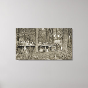 Toile Les années 1920 vintages de photo de camping de