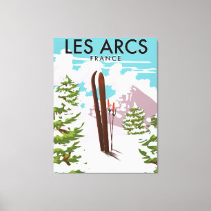 Toile Les Arcs France voyage ski