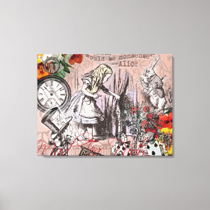 Toile les aventures artistiques d'Alice illustration au