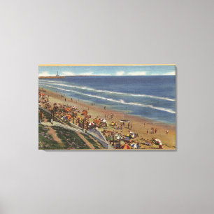 Toile Les bains de soleil tournent vers Belmont Shores