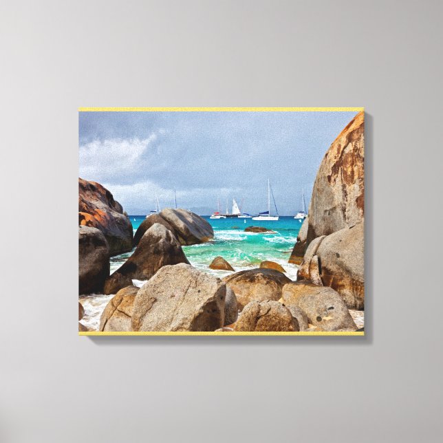 Toile Les Bains, Virgin Gorda, Îles Vierges britanniques (Recto)