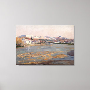 Toile Les banques de la rivière Manzanares, 1912 (huile