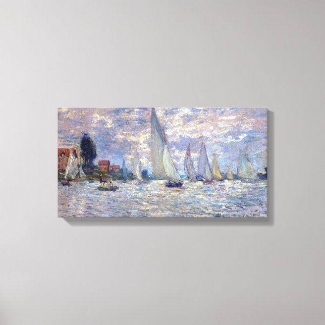 Toile les Barques par Claude Monet (Recto)
