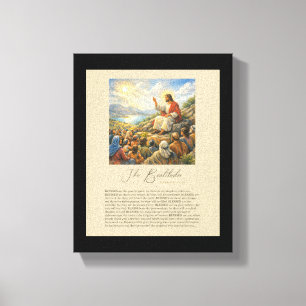 Toile Les Béatitudes Matthieu 5:3–12 Sermon sur la monta
