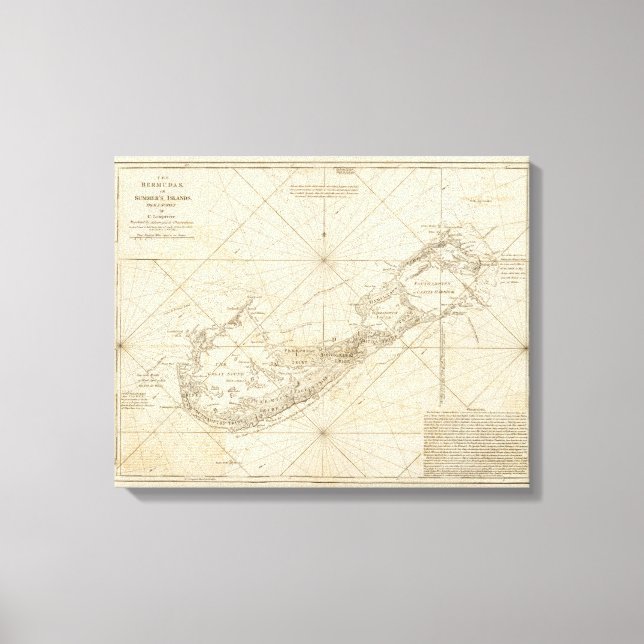 Toile Les Bermudes ou les îles d'été (Recto)