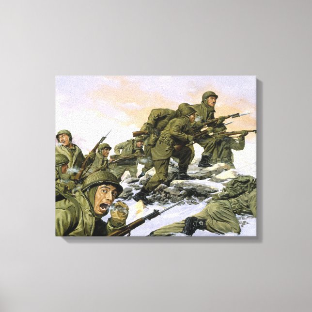 Toile Les Borinqueneers par Dominic D'Andrea Imprimer (Recto)