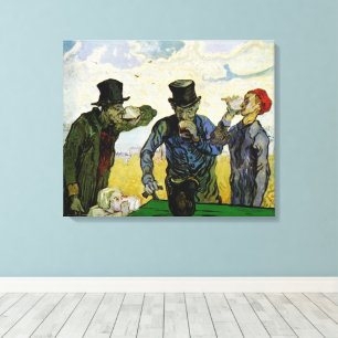Toile Les buveurs de Vincent van Gogh