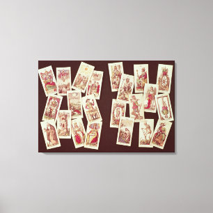 Toile Les cartes de tarot des Arcana principaux