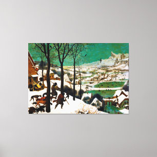 Toile Les Chasseurs dans la neige (hiver) par Pieter Bru