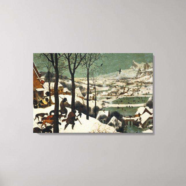 Toile Les Chasseurs dans la neige Pieter Bruegel (Recto)