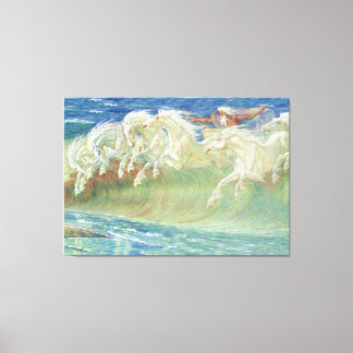 Toile Les Chevaux de Neptune par Walter Crane