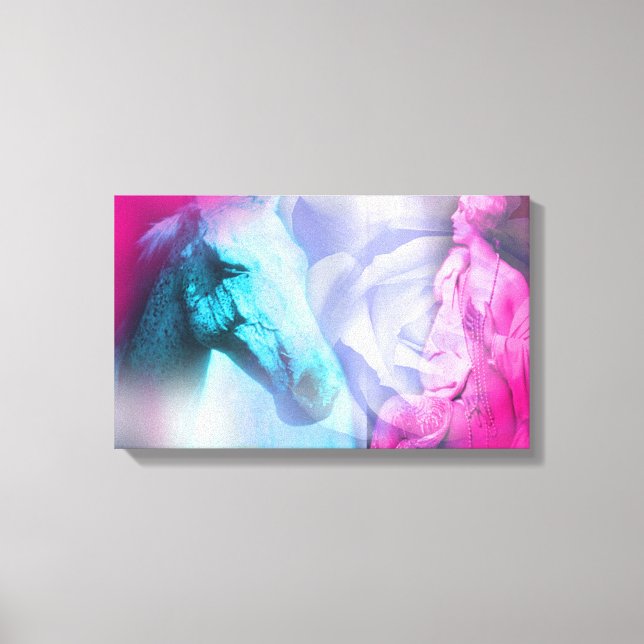 Toile Les chevaux nous prêtent les ailes qui nous manque (Recto)