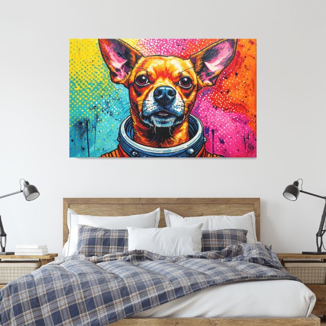 TOILE LES CHIHUAHUAS DANS L'ESPACE 9 (Insitu(Chambre))