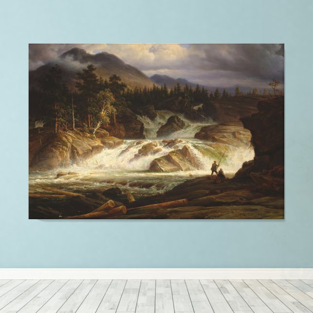 Toile Les chutes du Labro (Insitu (Plancher de Bois))