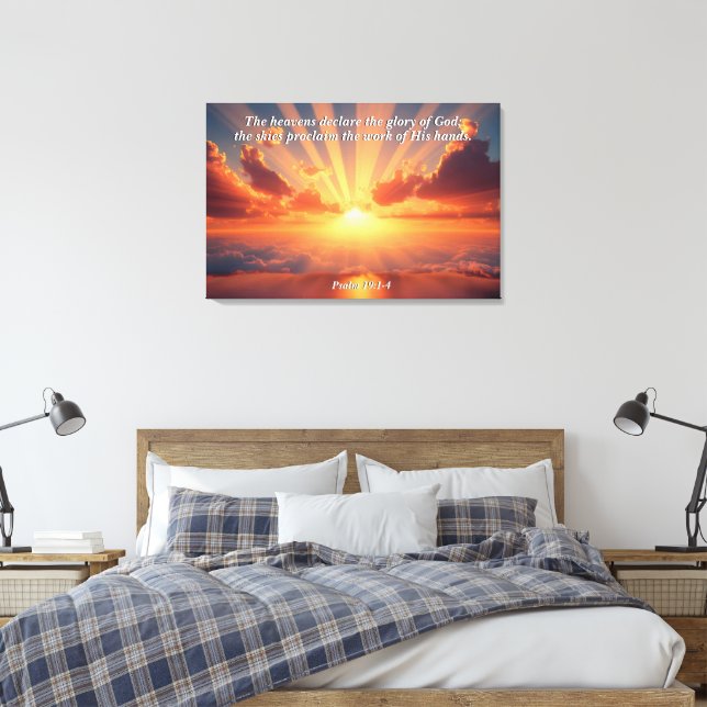 Toile Les cieux déclarent la gloire : Dieu et la créatio (Insitu(Chambre))