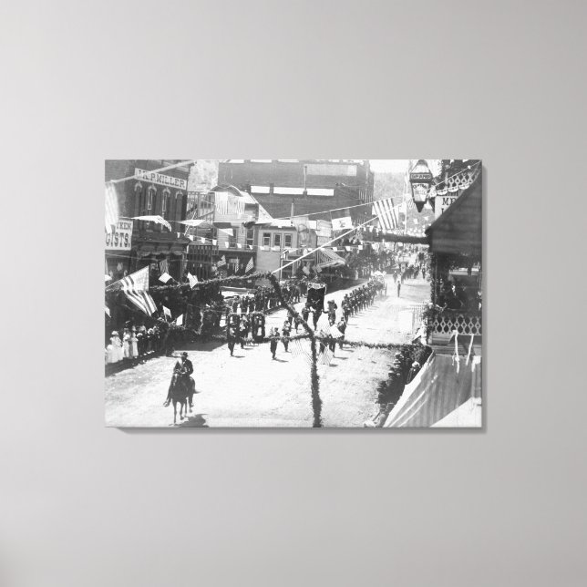 Toile Les citoyens de Deadwood fêtent l'achèvement de 2 (Recto)