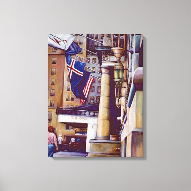 Toile Les Colonnes Du Plaza Hotel, New York City (Recto)