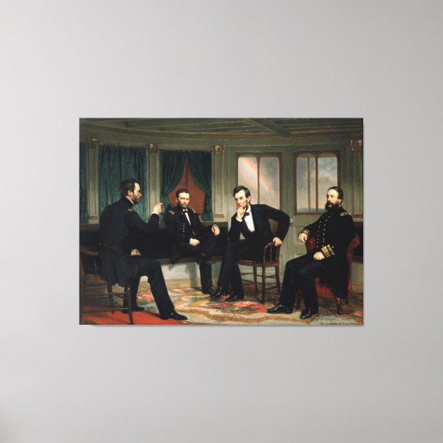 Toile Les conciliateurs de George Peter Alexander Healy (Recto)