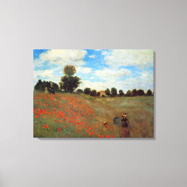 Toile Les Coquelicots par Claude Monet (Recto)