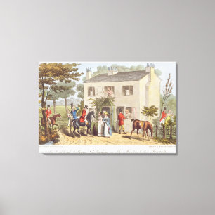 Toile Les cottages d'Oakland, Cheltenham, ou les