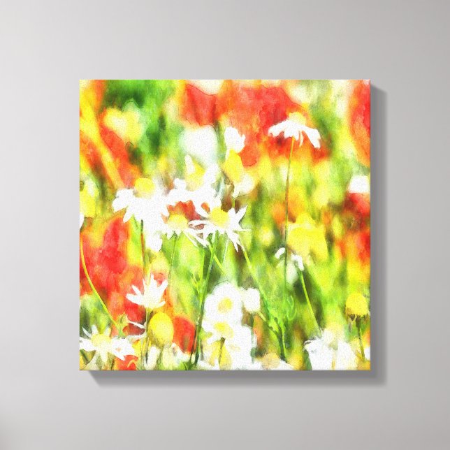 Toile Les Couleurs Du Printemps Par Une Aquarelle Soleil (Recto)