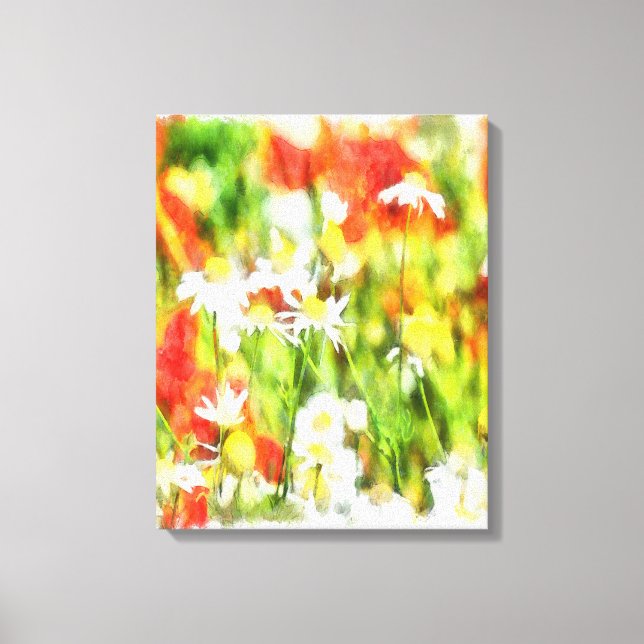 Toile Les Couleurs Du Printemps Par Une Aquarelle Soleil (Recto)
