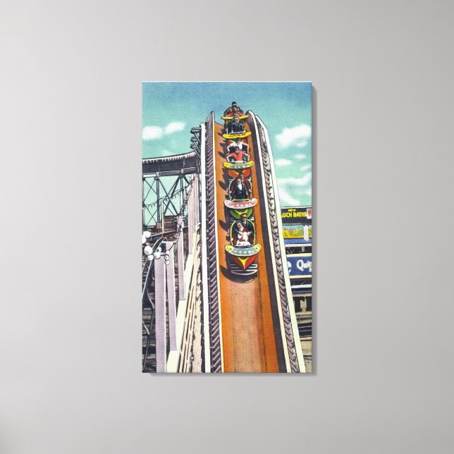 Toile Les couples qui descendent le volant tournent (Recto)