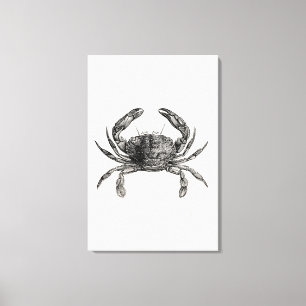 Toile Les crabes vintages d'antiquité de crabe ont