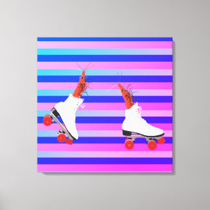 Toile Les crevettes funky Wall Art