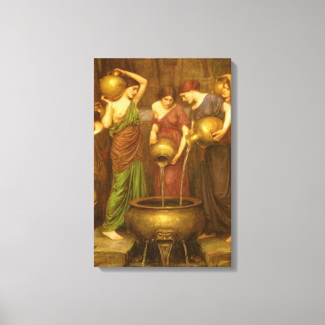 Toile Les Danaïdes par John William Waterhouse (Recto)