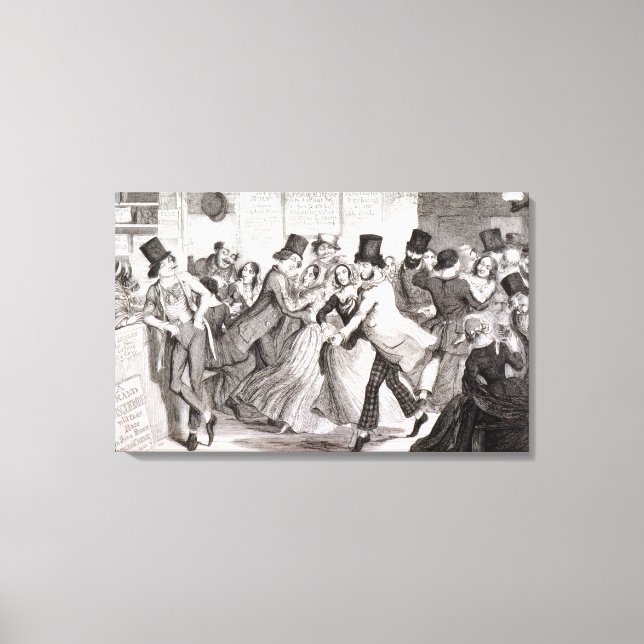Toile Les Dancing Rooms, plaque 3 de 'The Drunkard's Chi (Recto)