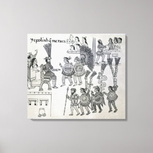Toile Les dernières redditions aztèques de Cuauhtemoc