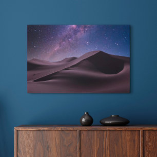 Toile Les déserts   Lait Way Starry Sky Sand Dune Dubai
