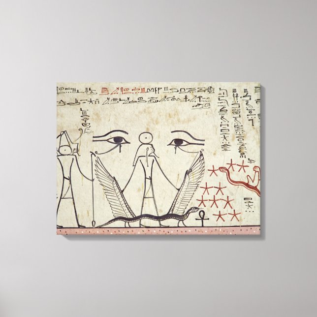 Toile Les deux yeux mystiques, de la Tombe de (Recto)