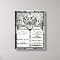 Les Dix Commandements 1876 Poster vintage restauré