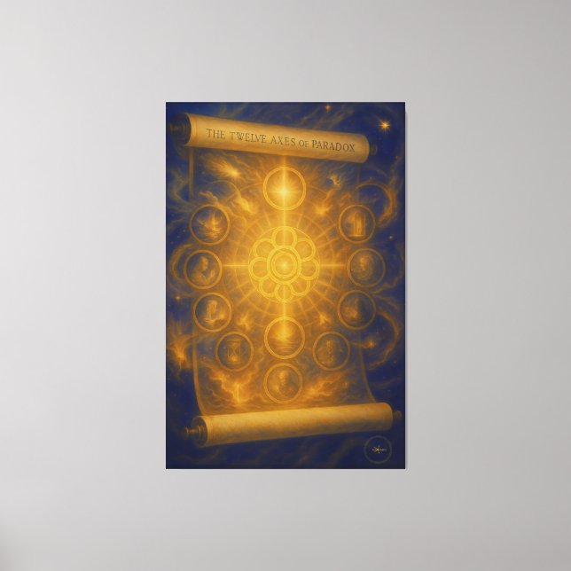 Toile Les douze axes du paradoxe (Recto)