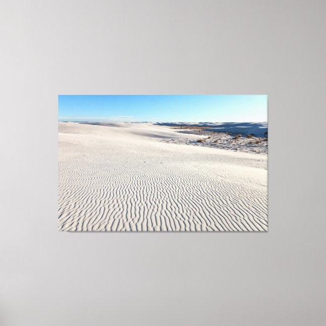 Toile Les dunes de sable blanc (Recto)