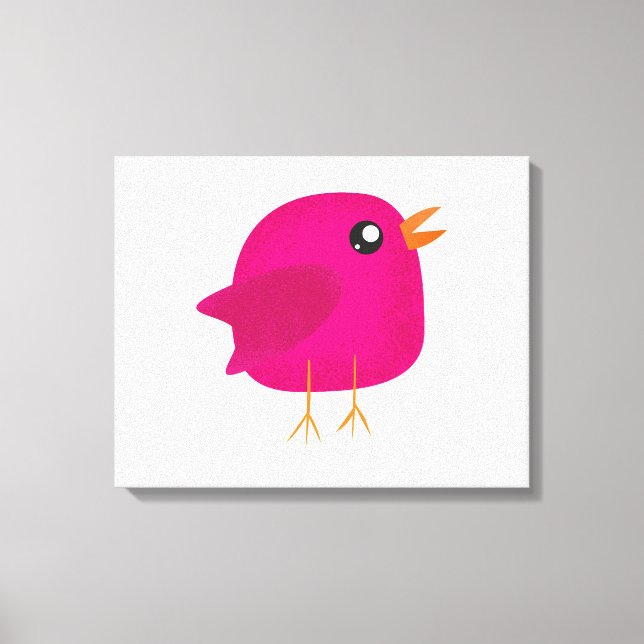 Toile Les enfants adorent l'oiseau mignon (Recto)