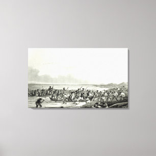 Toile Les Esquimaux qui pillent les bateaux