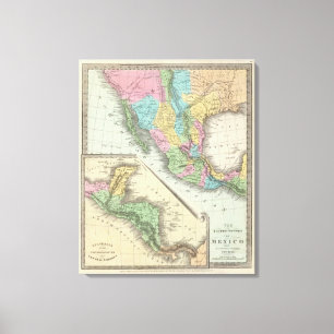Toile Les Etats-Unis du Mexique