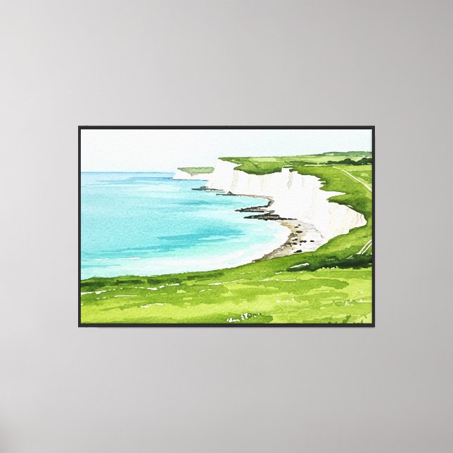 Toile Les falaises des Sept Sœurs (Recto)