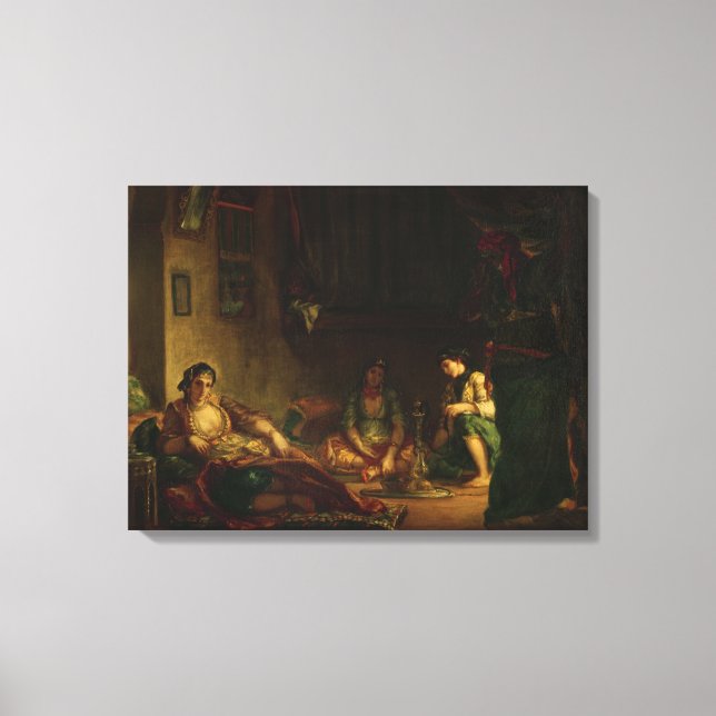 Toile Les femmes d'Alger dans leur Harem, 1847-49 (Recto)