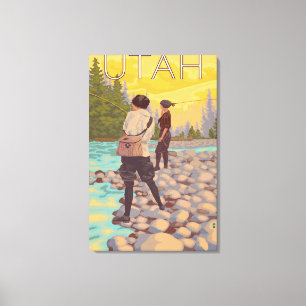 Toile Les femmes pilotent FishingUtah