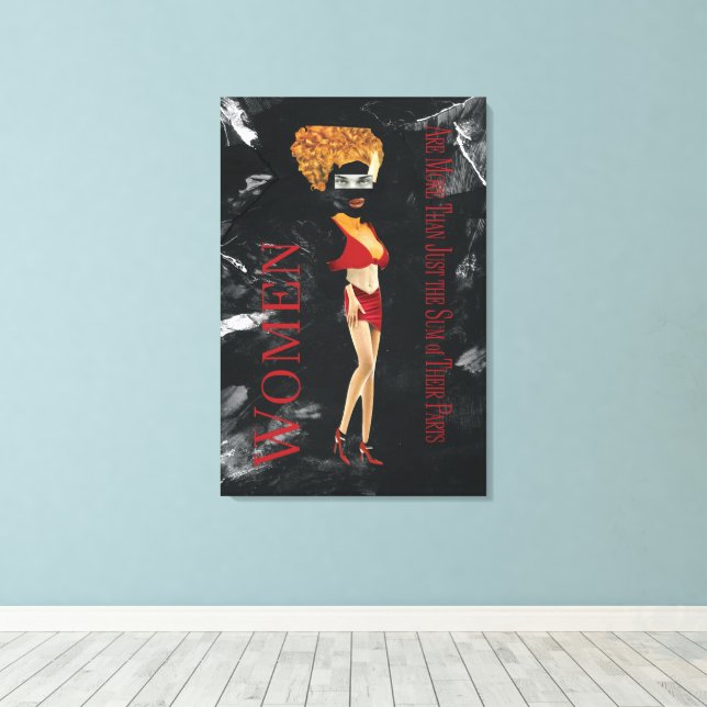 Toile Les femmes sont plus que la somme de leurs parties (Insitu (Plancher de Bois))