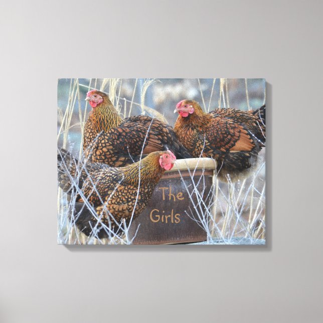 Toile "Les Filles" Canvas Enveloppé Au Poulet (Recto)