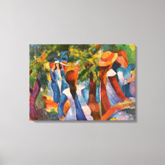 Toile Les filles sous les arbres Août Macke