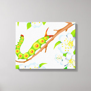 Toile Les fleurs de chenilles