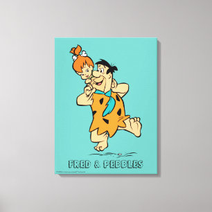 Toile Les Flintstones   Fred et Flintstone de cailloux